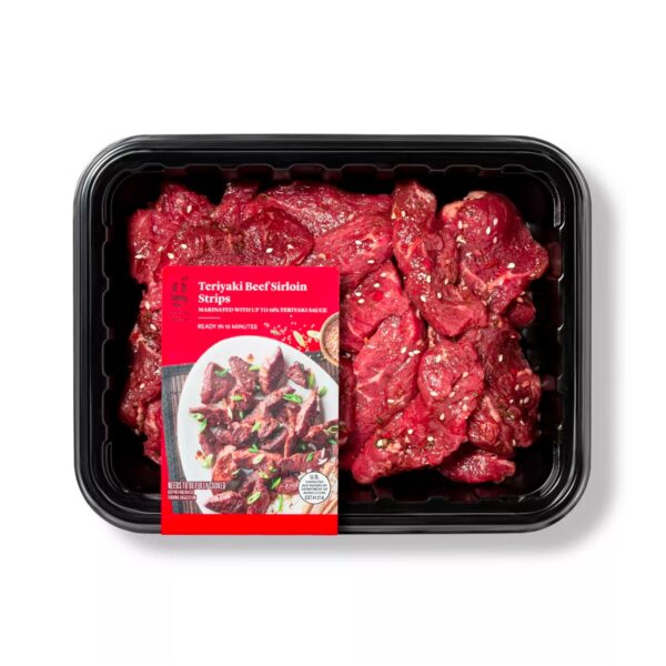 Teriyaki Beef Sirloin Strips - price per lb - Image 3