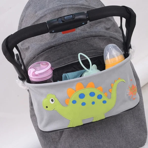 Durable Animal Embroidery Pattern Stroller Car Hanging Bag Mother And Baby Products Durable Bottle Organizer - Image 3