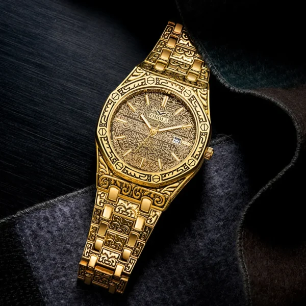 Gold Watches For Men Brand ONOLA  Waterproof Business Wristwatch Luxury Watches Men Quartz Wholesale Watches Men ON3812 - Image 2