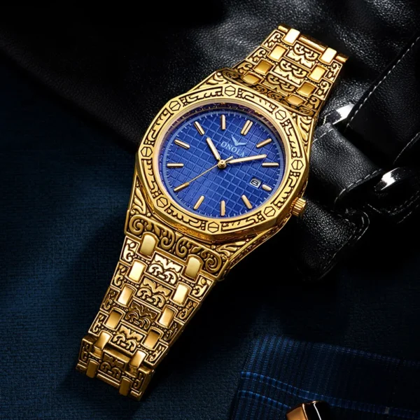 Gold Watches For Men Brand ONOLA  Waterproof Business Wristwatch Luxury Watches Men Quartz Wholesale Watches Men ON3812 - Image 3
