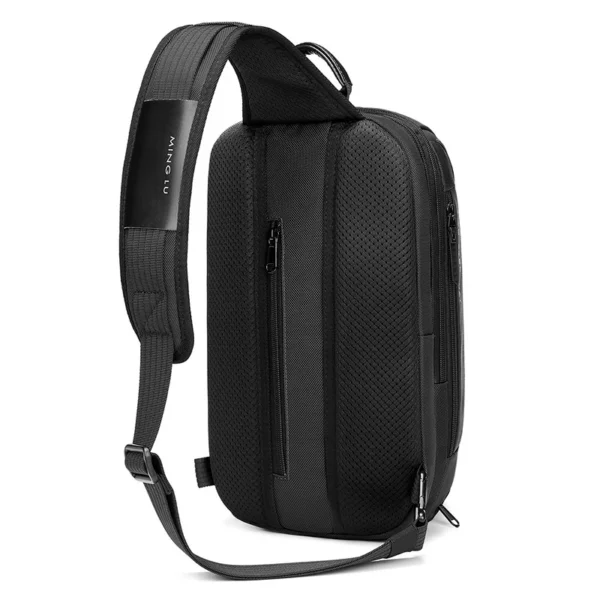 Factory wholesale custom LOGO fashion anti theft men customized waterproof shoulder chest crossbody sling bag for men - Image 5