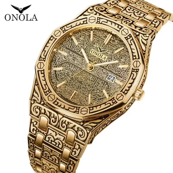 Gold Watches For Men Brand ONOLA  Waterproof Business Wristwatch Luxury Watches Men Quartz Wholesale Watches Men ON3812 - Image 5